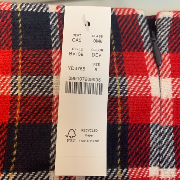 JCrew A-Line Mini Skirt in Plaid - Picture 4 of 5